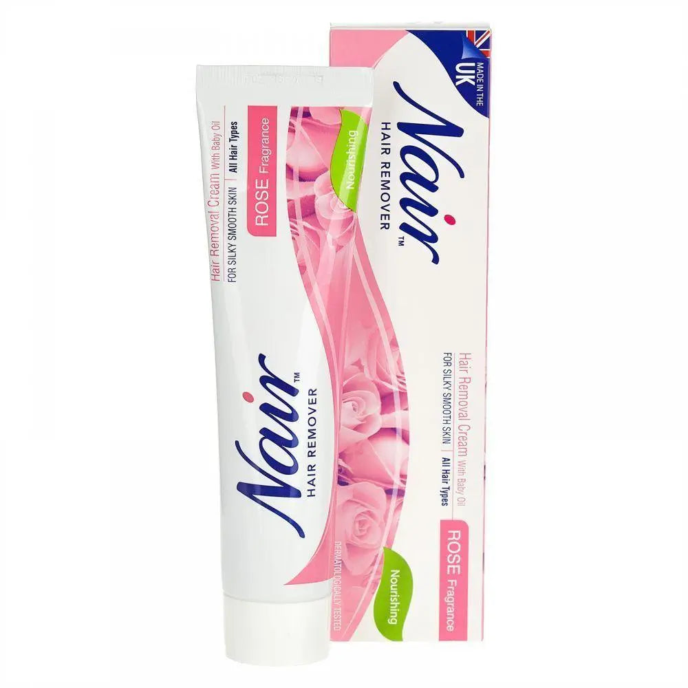 Nair Tube Hair Remover Cream Rose Fragrance, 110g