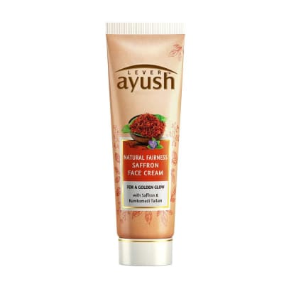 Ayush Natural Fairness Saffron Face Cream, 80g saffronskins 