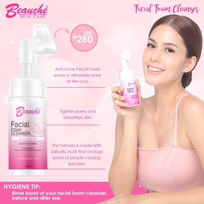 Beauche Facial Foam Cleanser with Salicylic Acid 100ml saffronskins 