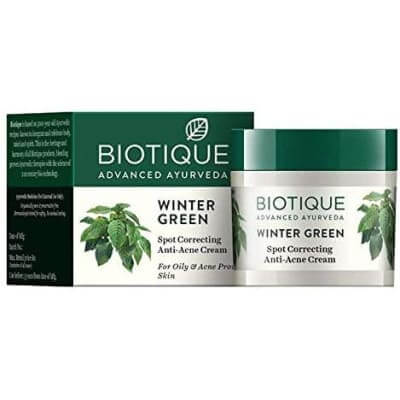 Biotique Bio Winter Green Anti Acne cream 15g saffronskins.com 