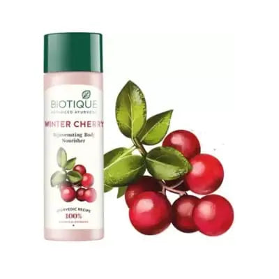 Biotique Bio Wintercherry Body Nourisher 190ml saffronkart 