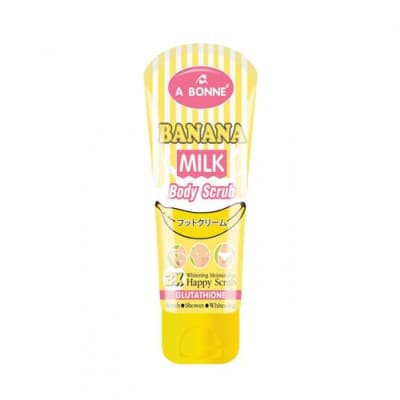 A Bonne Banana Milk Body Scrub 250gm saffronskins.com 