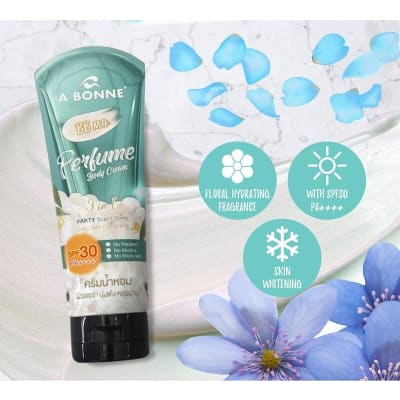 A Bonne BB Milk Perfume Body Cream Whitening Spf 30++++ saffronskins.com 