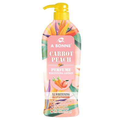 A Bonne Perfect Whitening Lotion Carrot Peach saffronskins.com 