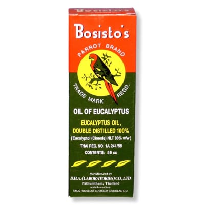 Bosisto's Parrot Brand Oil Of Eucalyptus 56ML saffronskins 