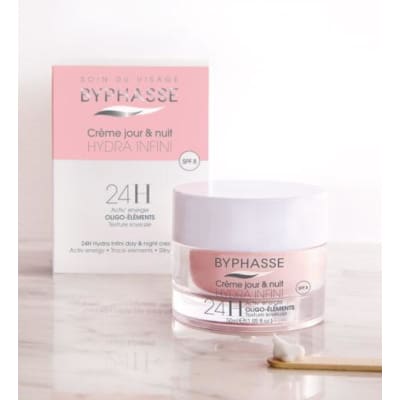 Byphasse Hydra infini cream 24H day and night 50ml saffronskins.com 