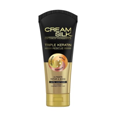 Cream Silk Triple Keratin Rescue Ultimate Repair & Shine Conditioner, 170 ml saffronskins.com 