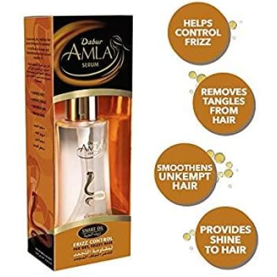 Dabur Amla Hair Serum Frizz Control saffronskins.com™ 