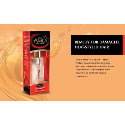 Dabur Amla Hair Serum Heat Protect 50ml saffronskins.com™ 