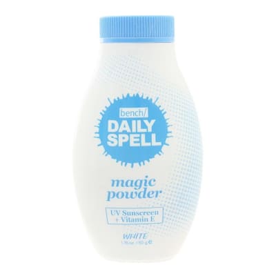 Daily spell magic powder UV Sunscreen + Vitamin E White 50GM saffronskins.com™ 