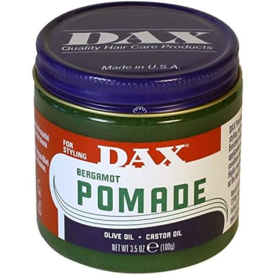 Dax Bergamot Pomade Olive Oil Castor oil 100gm saffronskins.com 