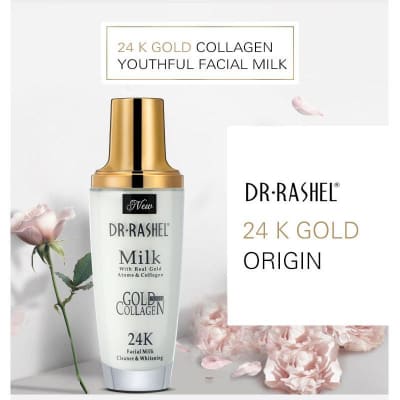 DR. Rashel Milk With Real Gold And Collagen Facial MIlk 100ml saffronskins.com™ 