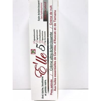 E'lle 5 Lightening Cream Tube, 60g saffronskins.com™ 