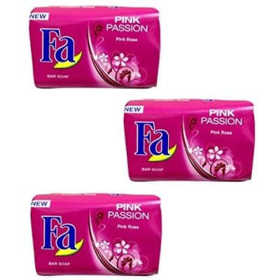 Fa Pink Passion Pink Rose Bar Soap 175g (Set of 3) saffronskins.com 