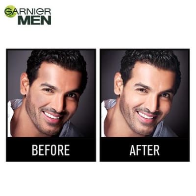 Garnier Men Power White Anti-Pollution Double Action Face Wash 100g saffronskins 