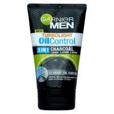 Garnier Men turbolight Oil Control 3 in 1 Charcoal