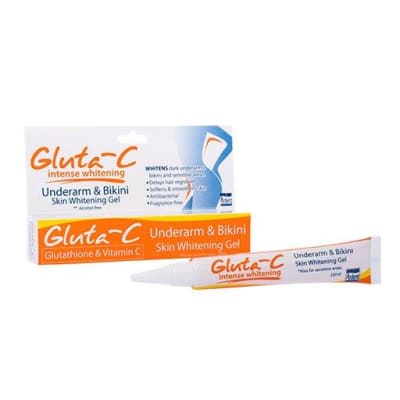 Gluta-C Underarm And Bikini Skin Whitening Gel, 20ml saffronskins 