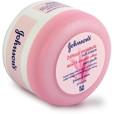 Johnson's 24Hour Moisture Soft Cream 200gm saffronskins.com 