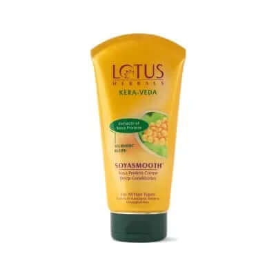 Lotus Herbals Kera-Veda Soya Smooth Soya Protein Creme Deep Conditioner 150g saffronkart 