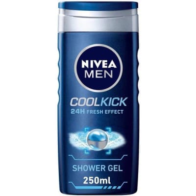 Nivea Men Cool KIck 24H Fresh Effect Shower Gel 250m saffronskins.com™ 