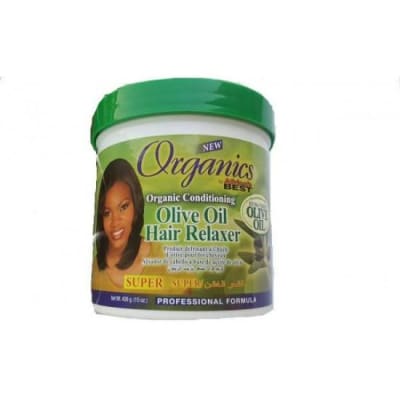 Best Organics Olive Oil Hair Relaxer Super 15oz 426g saffronskins.com™ 