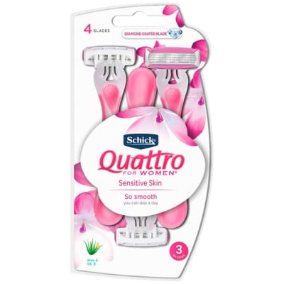 Schick QUATTRO RAZORS (3) saffronskins 