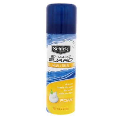 Schick Shave Guard Wash & Shave Foam 220ml saffronskins.com 