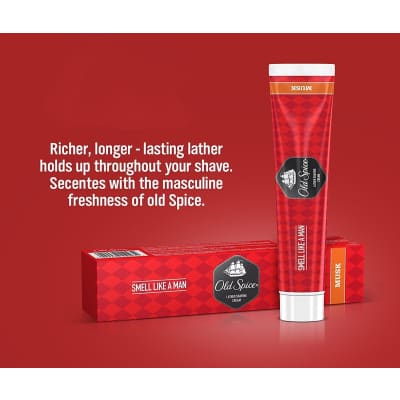 Old Spice Musk Pre Shave Cream 70g saffronskins 