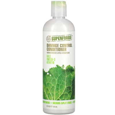 Superfoods Damage Control Conditioner Kale Omega 3 Keratin 355ml saffronskins.com™ 