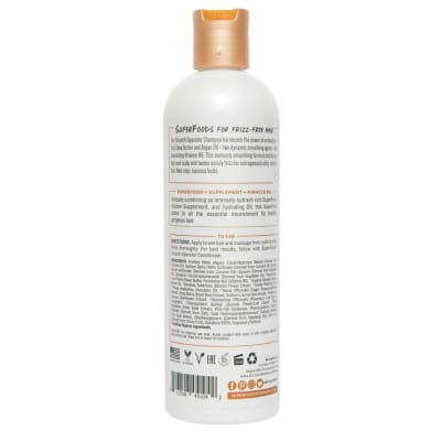 Superfoods Get Drenched Coconut Milk Vitamin E Almond Oil Shampoo 355ml saffronskins.com™ 