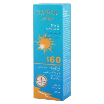 Tawas Moisturizing & Caring Sunblock Cream SPF60 100ml