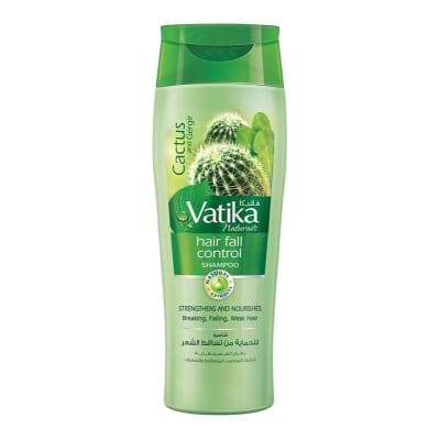 Vatika Cactus & Gergir Hair Fall Control Shampoo for Men & Women (200 ml) saffronskins 