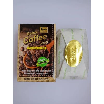 Yoko Detox Coffee Soap 80gm (Pack of 3) saffronskins.com 