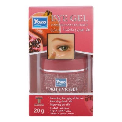 Yoko Eye Gel Pomegranate Extract 20gm saffronskins.com 