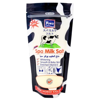 Yoko Spa Milk Salt Bath With Vitamin E & B3-300g (Original) saffronskins 