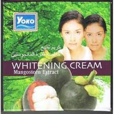 Yoko Whitening Cream Mangosteen extract 4gm saffronskins.com 